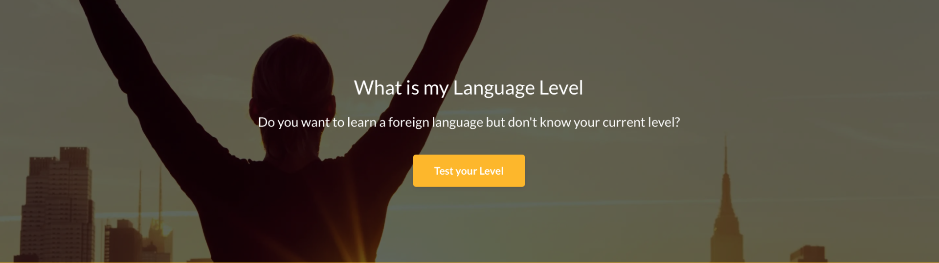 What is my Language Level. Do you want to learn a foreign language but don't know your current level? Click here and test your level.