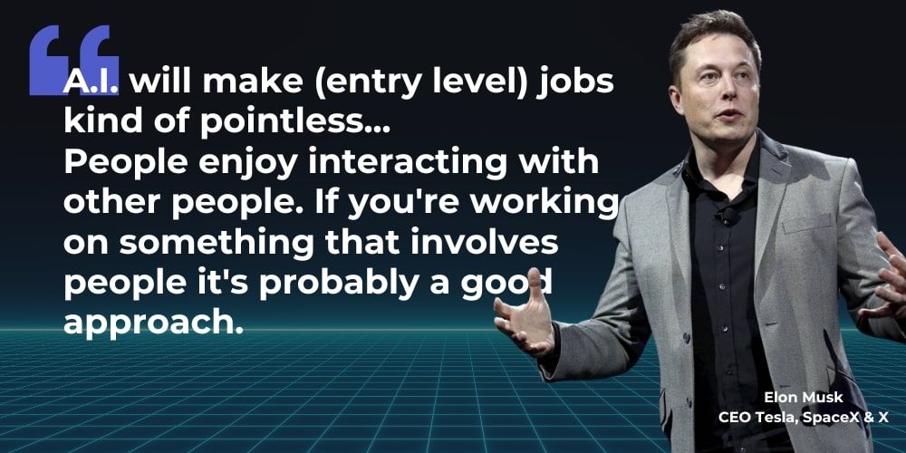 quote by Elon Musk posted on Masterskill.io