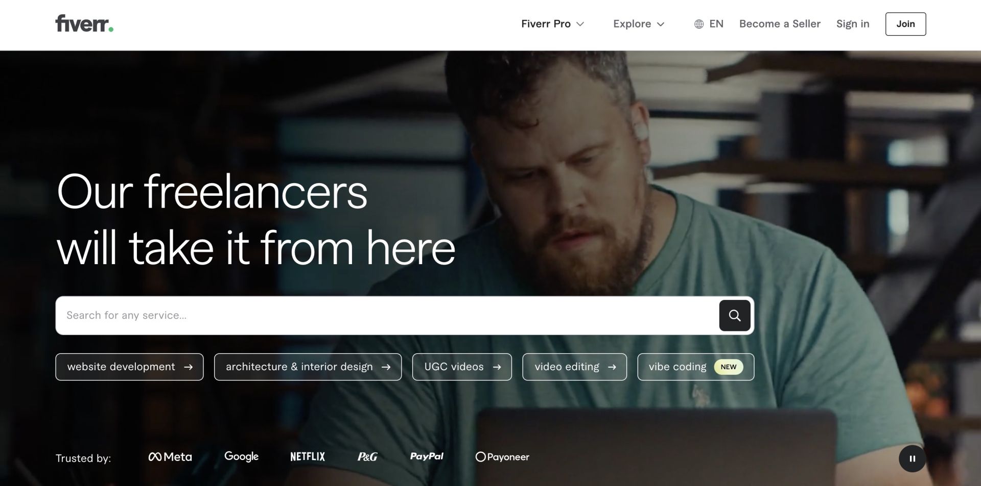 Fiverr for remote job search