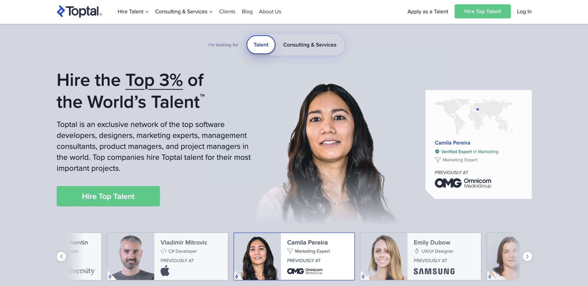 Toptal for remote job search