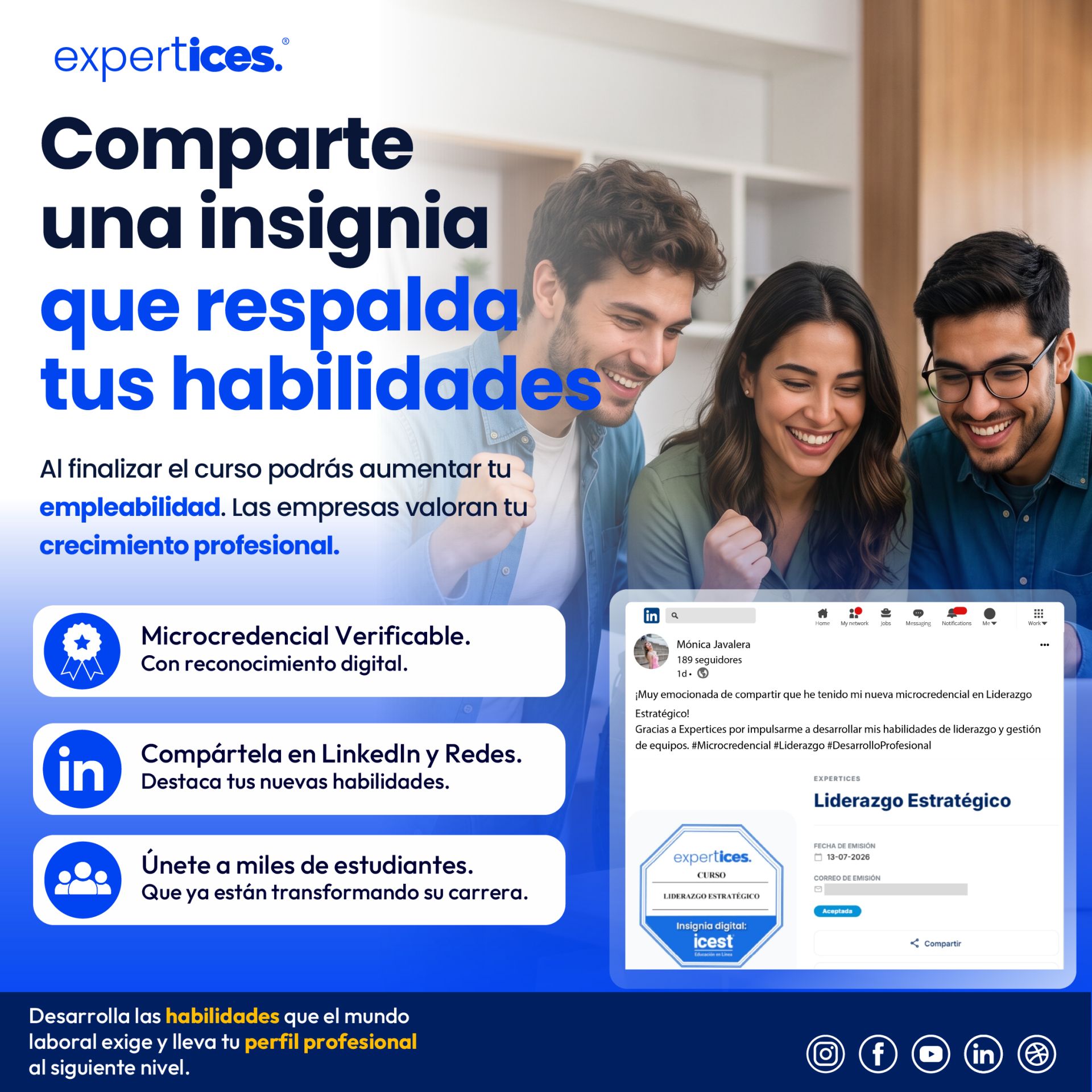 Beneficios de la microcredencial digital del curso Primeros Auxilios Psicológicos
