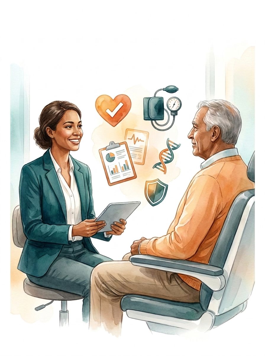 Profesional analizando resultados de evaluación clínica