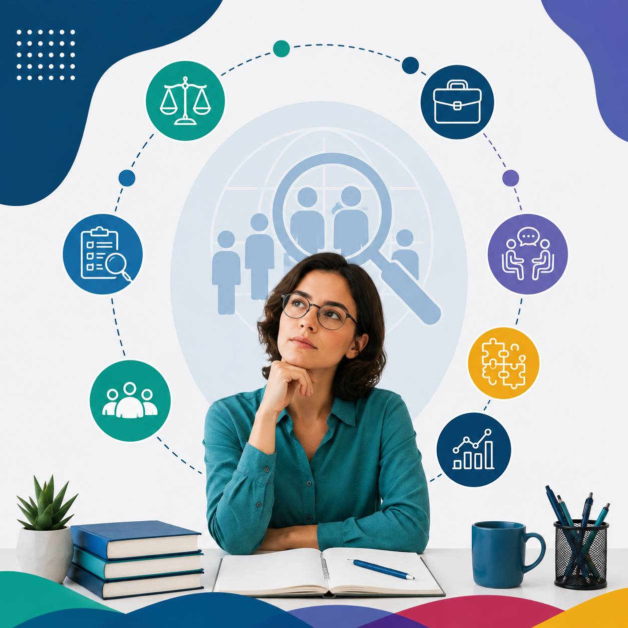 Profesional analizando resultados de evaluación clínica