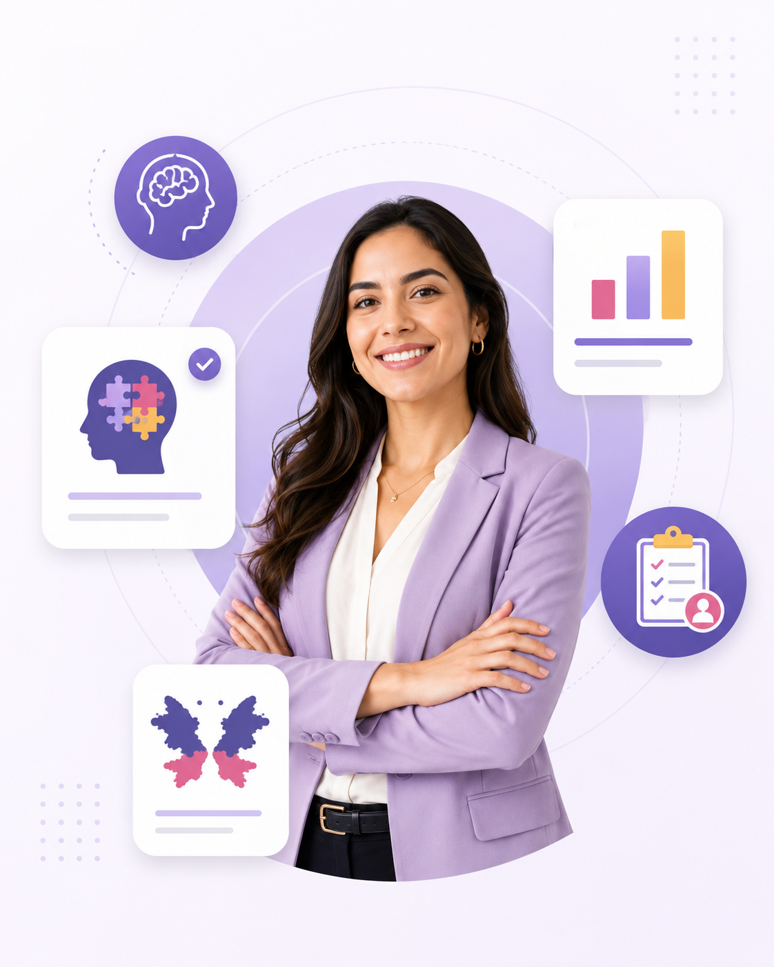 Profesional analizando resultados de evaluación clínica