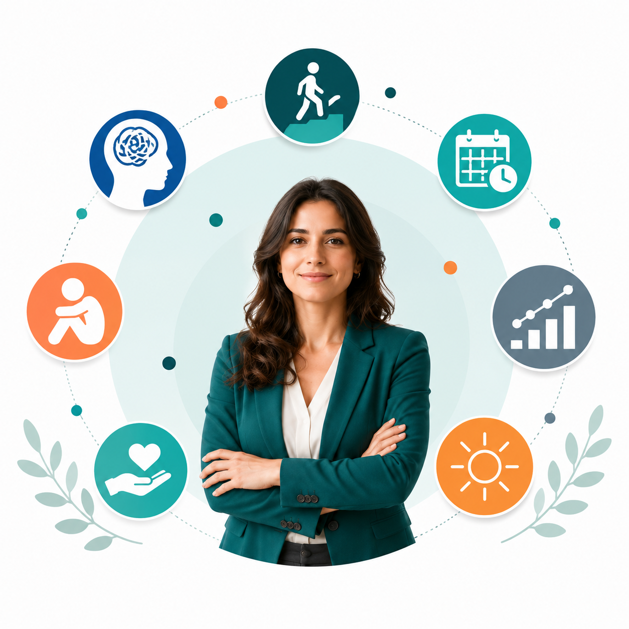 Profesional analizando resultados de evaluación clínica