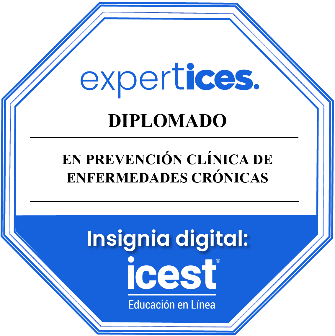 Insignia digital del Diplomado en Prevención Clínica