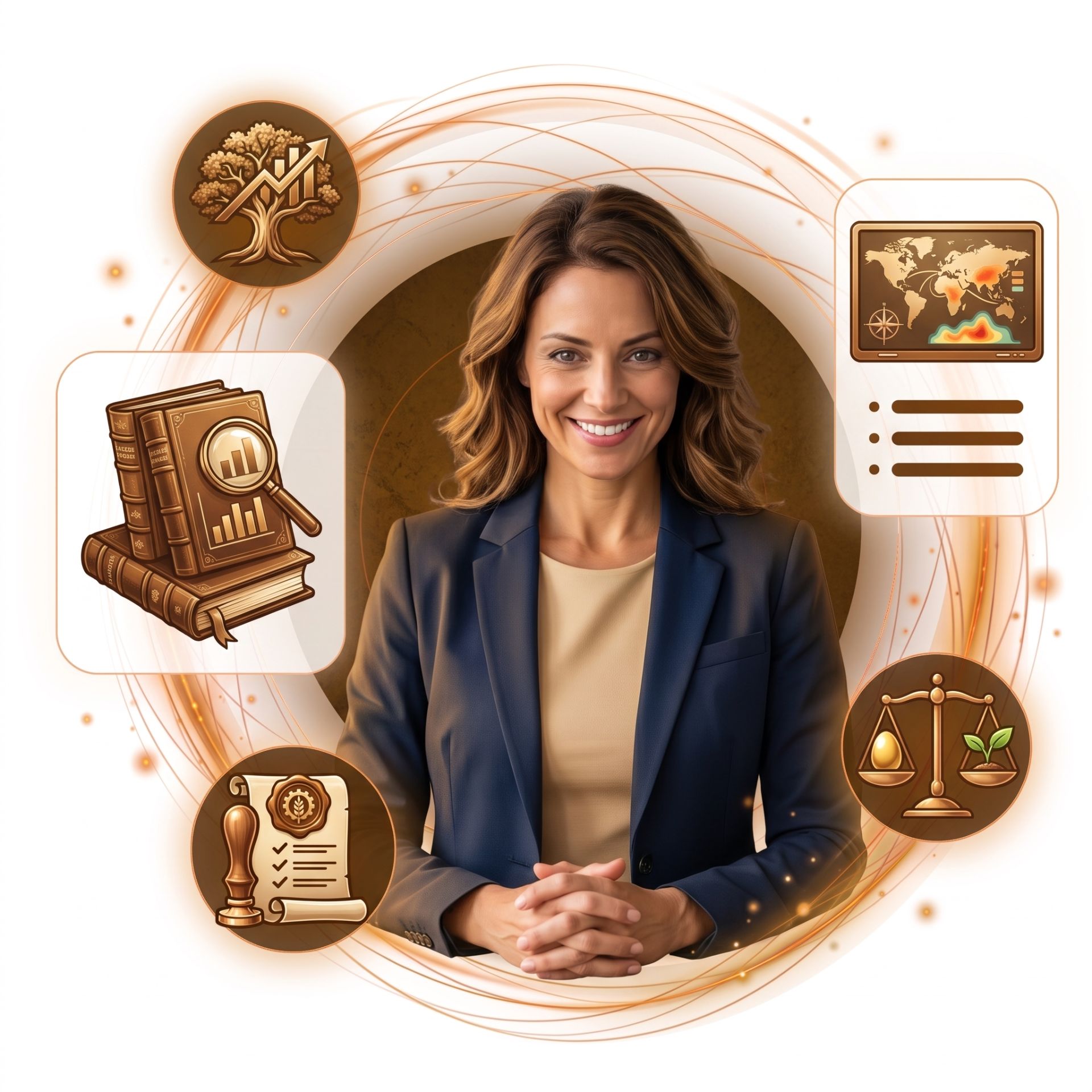 Persona diseñando una presentación profesional