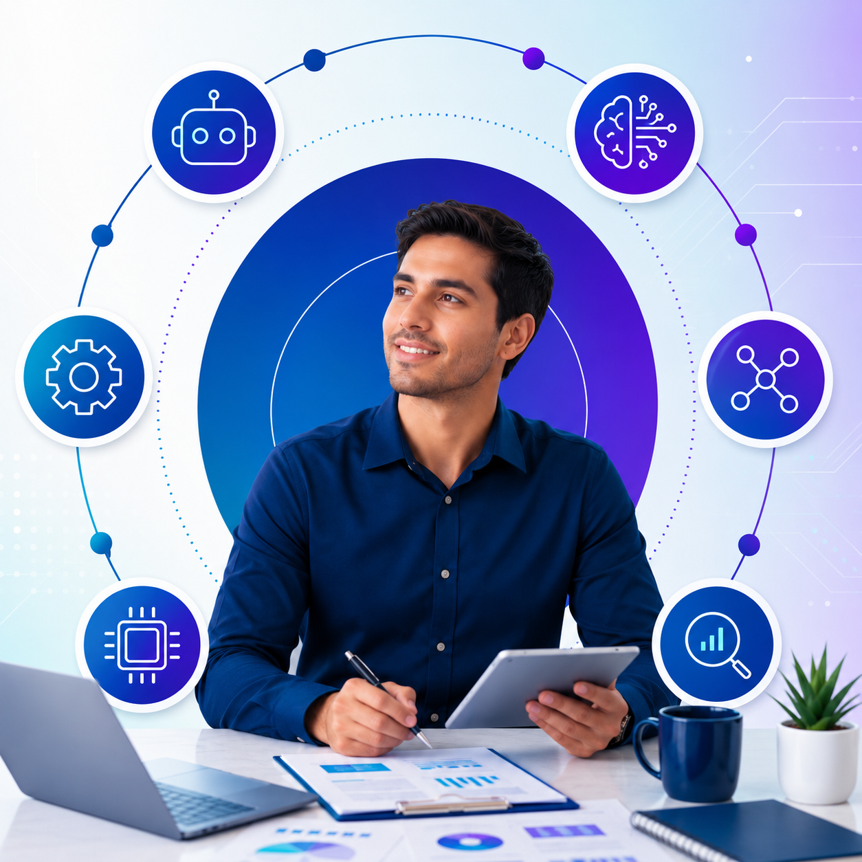 Profesional analizando resultados de evaluación clínica