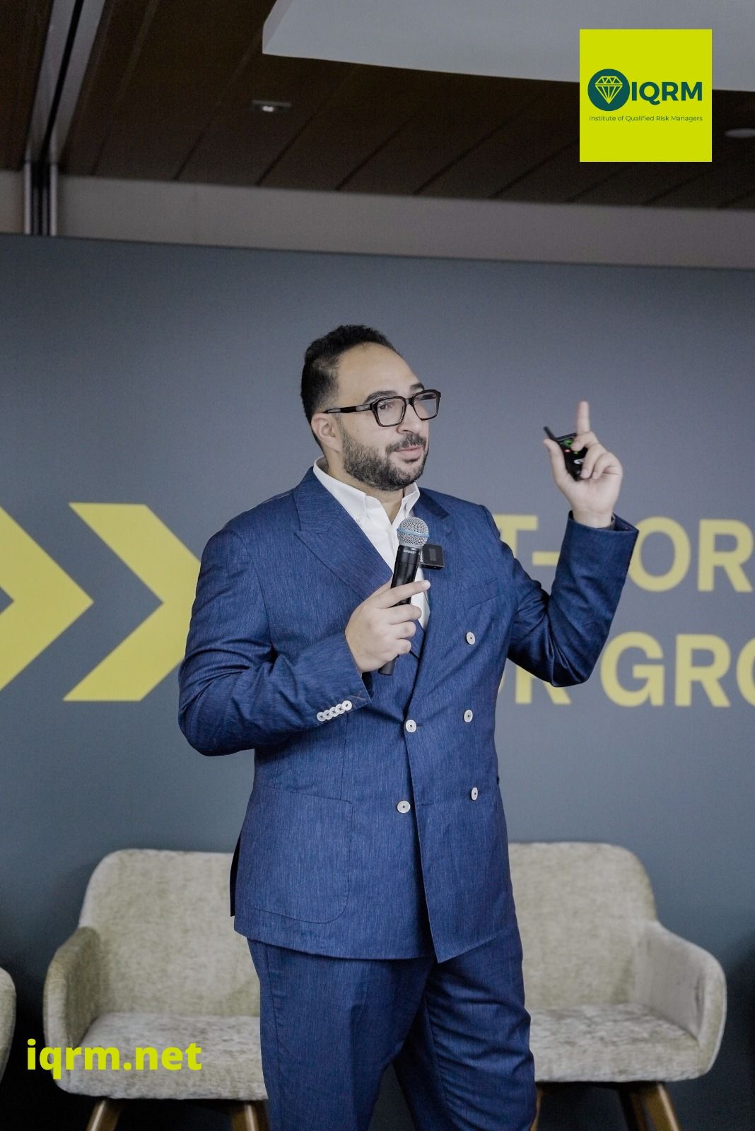 Rami Salem speaking at Big 5 Global in Dubai