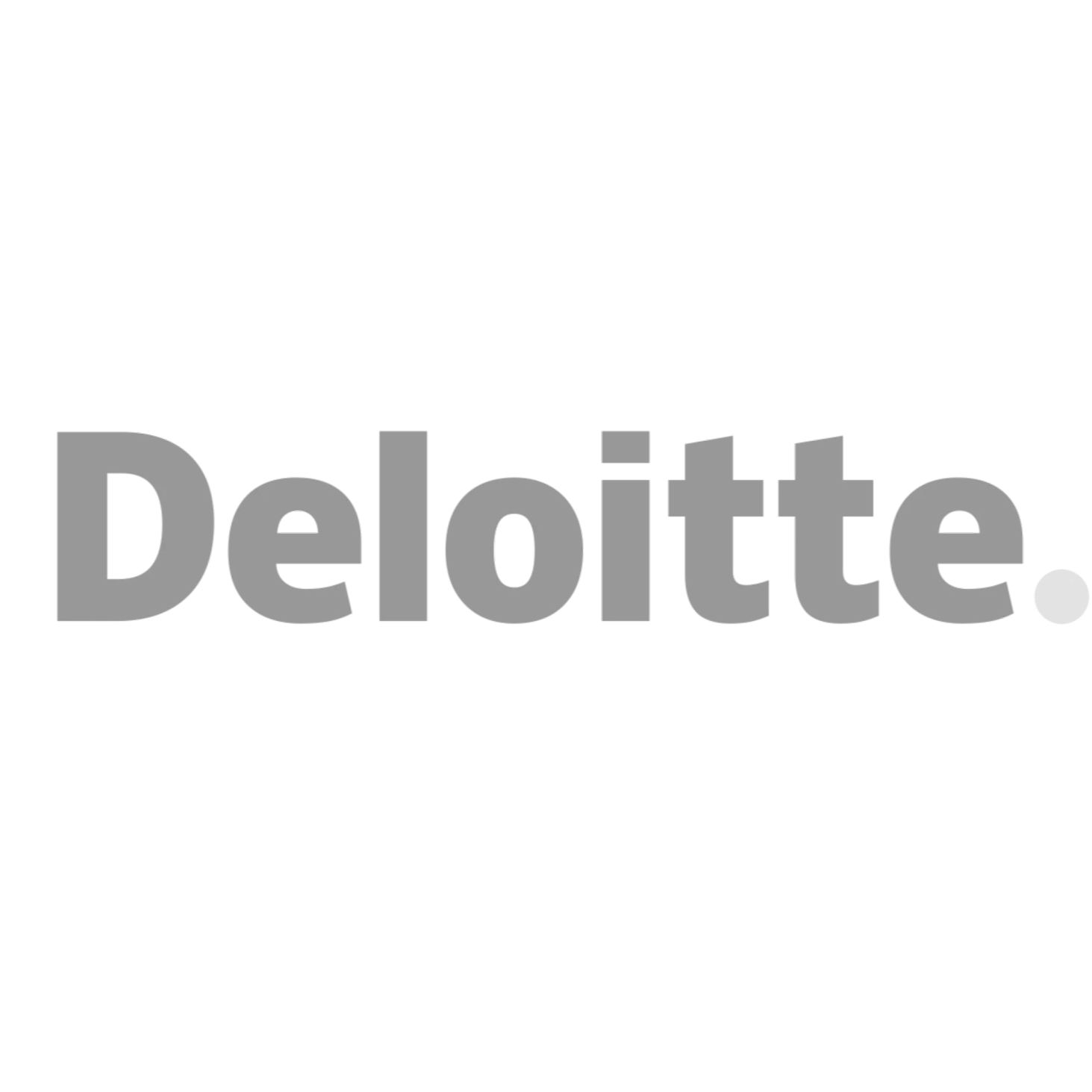 Deloitte logo, representing a multinational professional services network specializing in consulting and financial advisory.