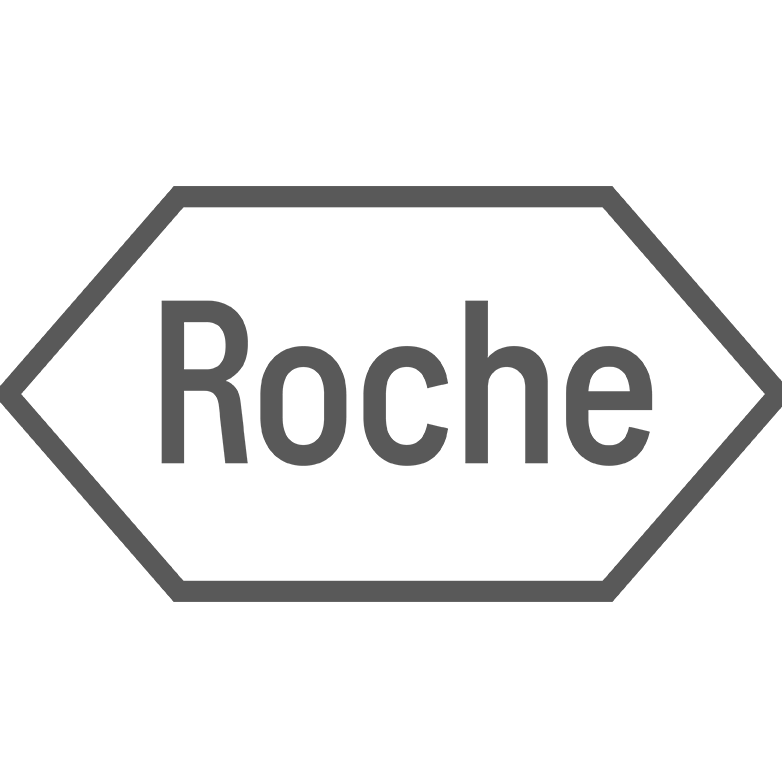 Roche logo, symbolizing the global healthcare company known for innovation in pharmaceuticals and diagnostics.