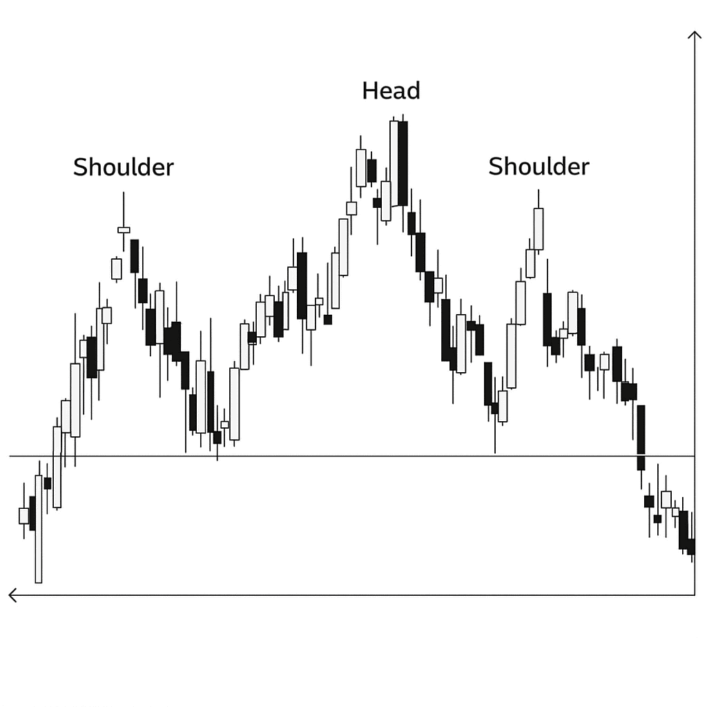 head and shoulder forex chart