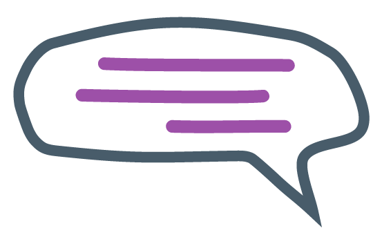 twigged illustration showing two purple stick figures high-fiving.