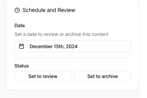 Content governance for a webpage