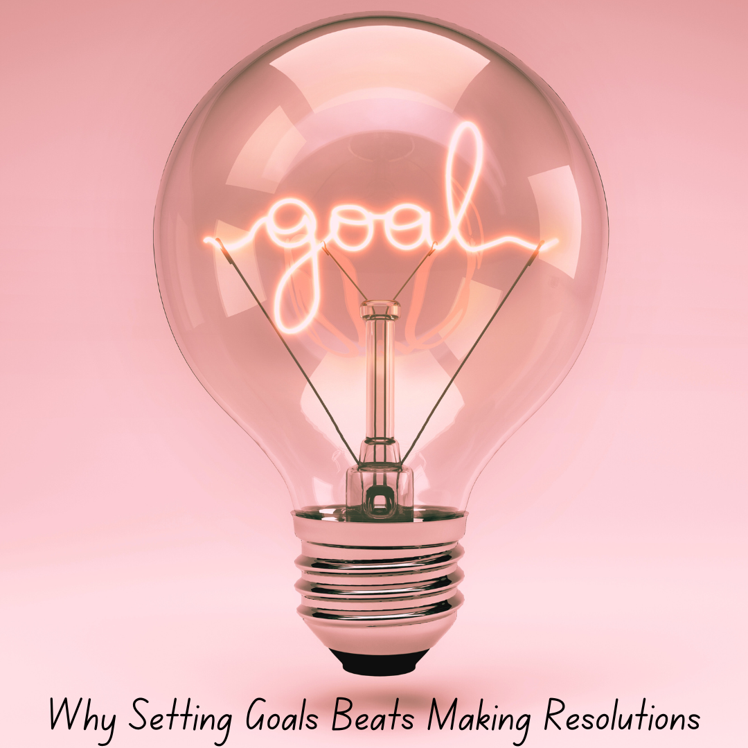 Lightbulb with the word "goal" in it as electrical currents
