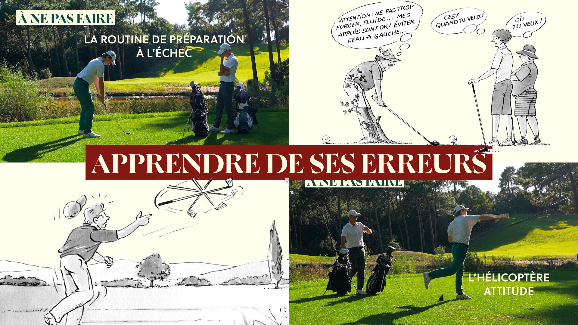 Cours de golf sur les erreurs à ne pas faire