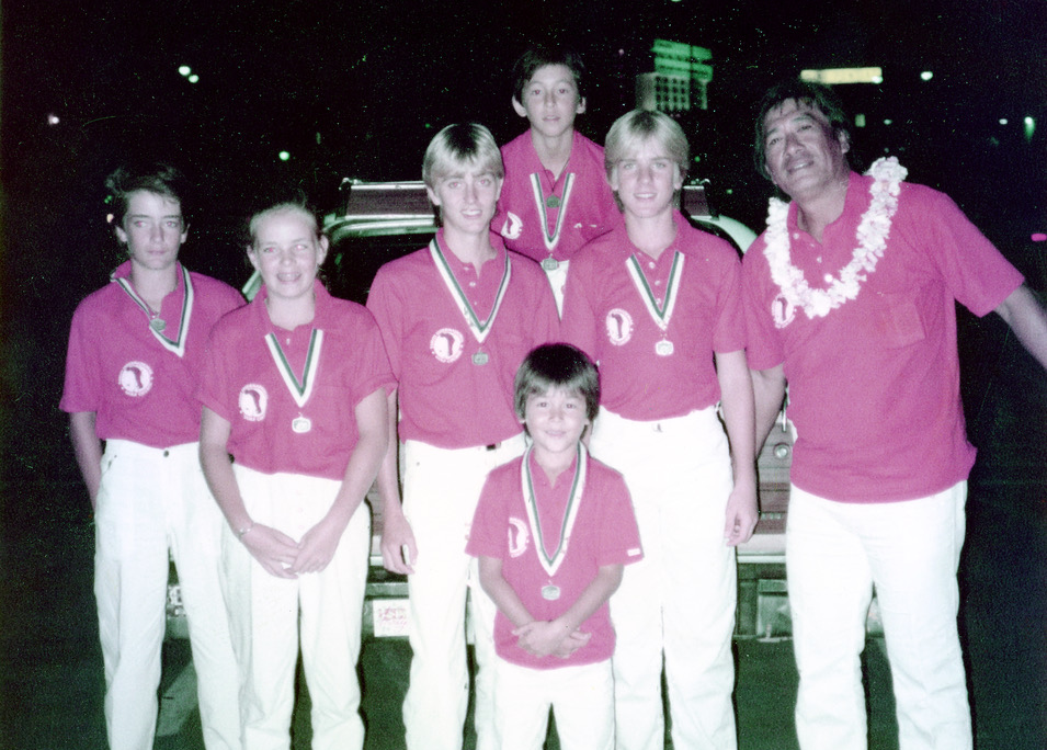 Philippe Uranga et la Tahiti Team