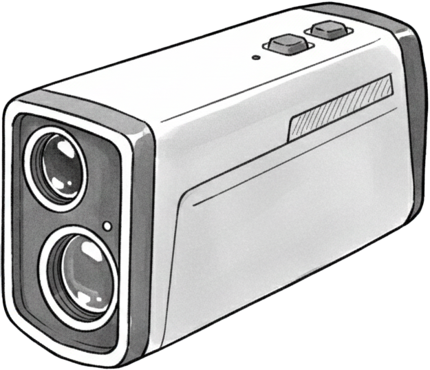 Jumelle laser pour calculer les distances