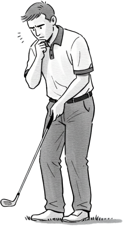 Golfeur qui doute