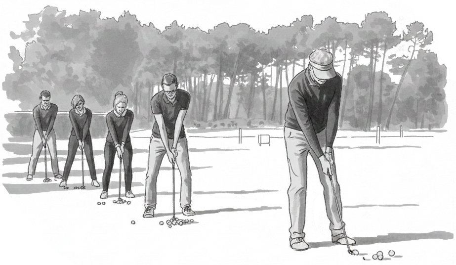 Cours de golf collectif