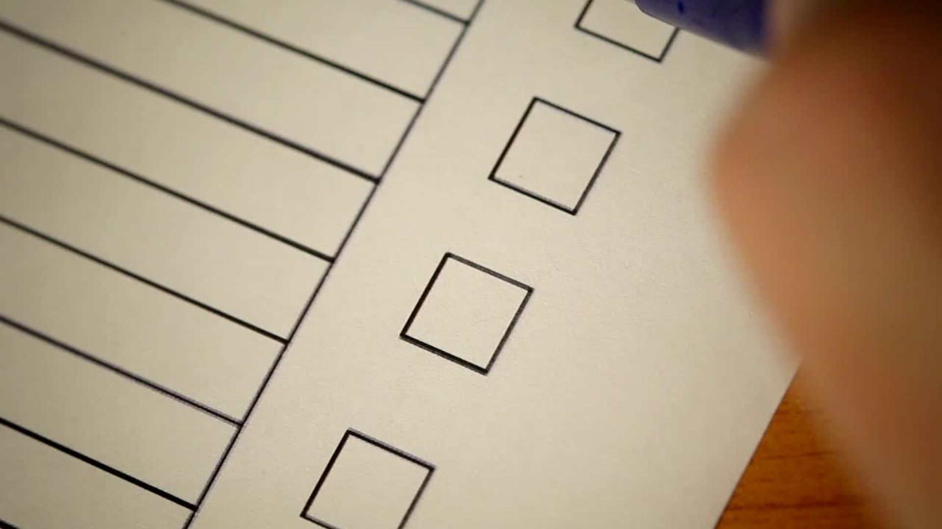 checklist being ticked