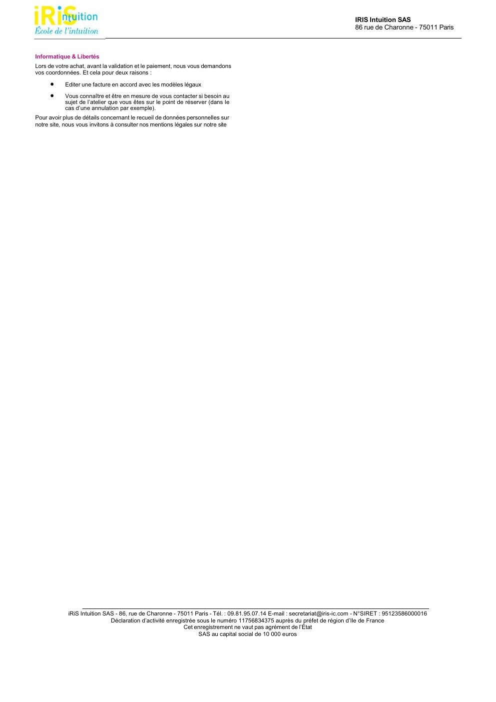Page 4 des CGV–CGU iRiS : Informations complémentaires. Texte intégral disponible ci-dessous.