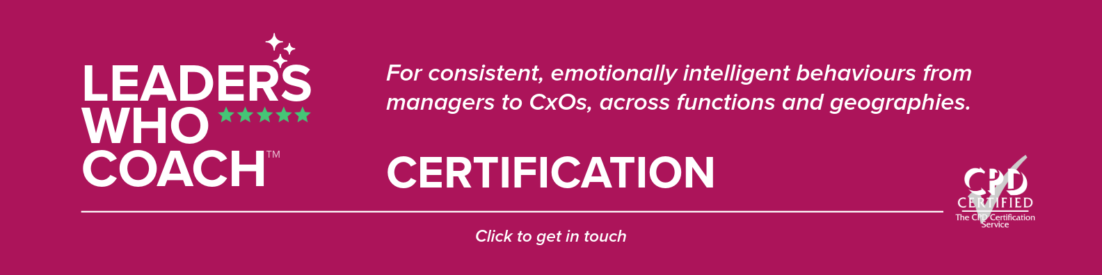 Leaders Who Coach™ Certification