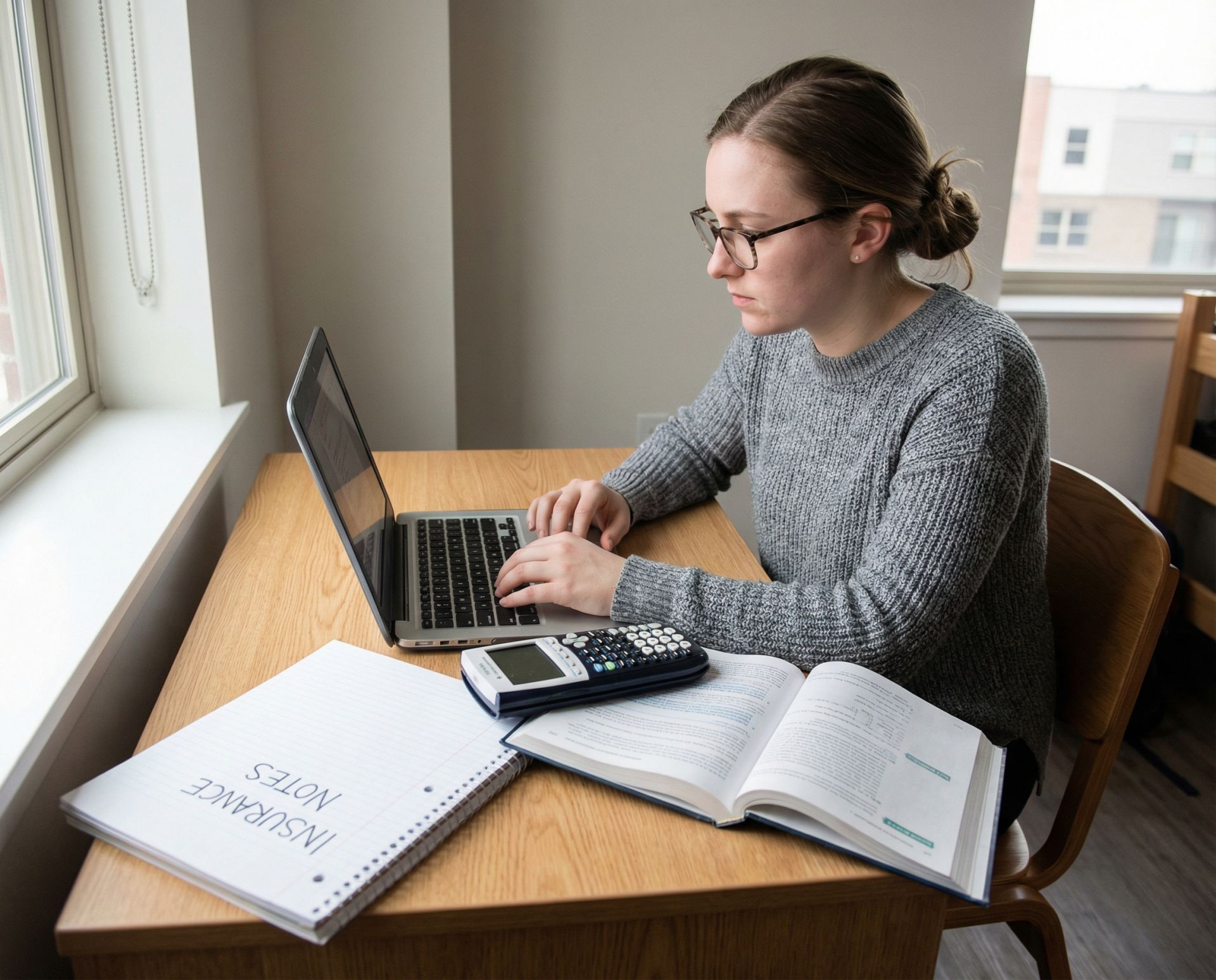 Student Studying Life Insurance Pre Licensing Course