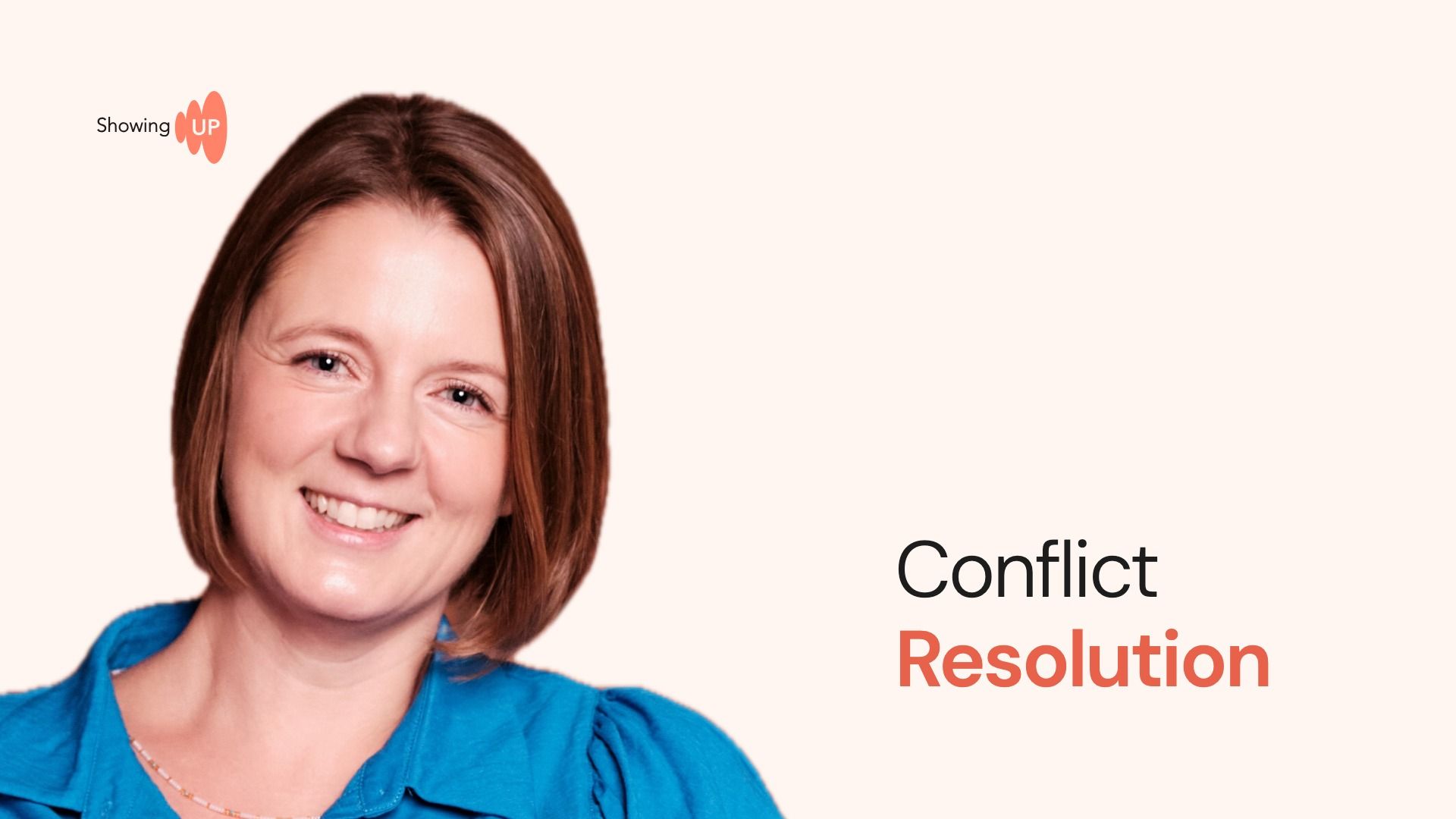 Thumbnail for the Conflict Resolution module: a facilitator on a cream background beside the title Conflict Resolution, with Resolution picked out in coral. The module is not available yet.