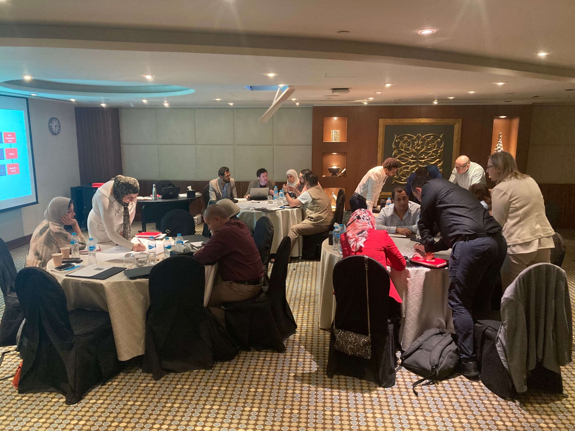 Consultant workshop in progress with delegates engaged
