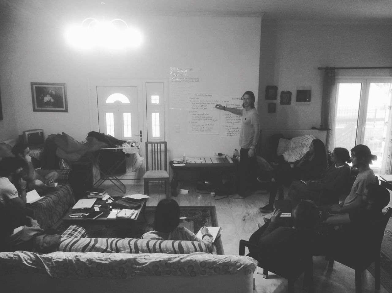 Classroom setting from a humanitarian programme