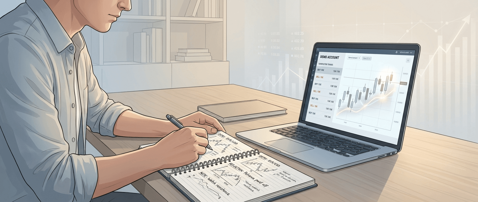 Using a trading journal in forex demo trading to test strategies and track behavior