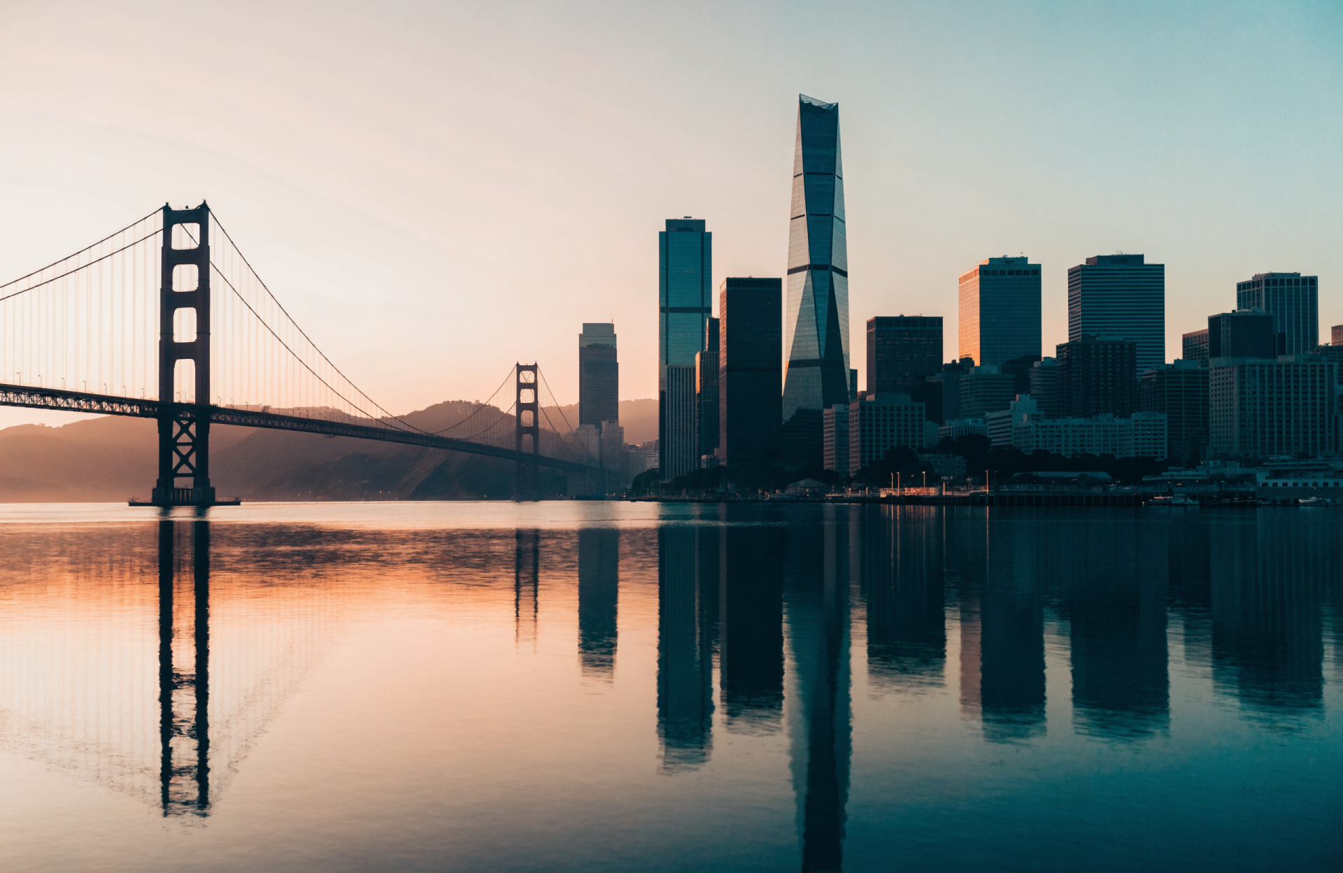 San Francisco skyline at dusk