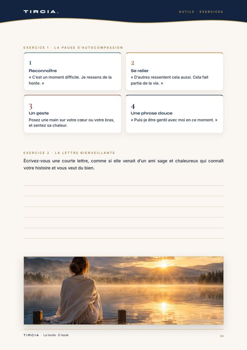 La pause d’autocompassion et la lettre bienveillante