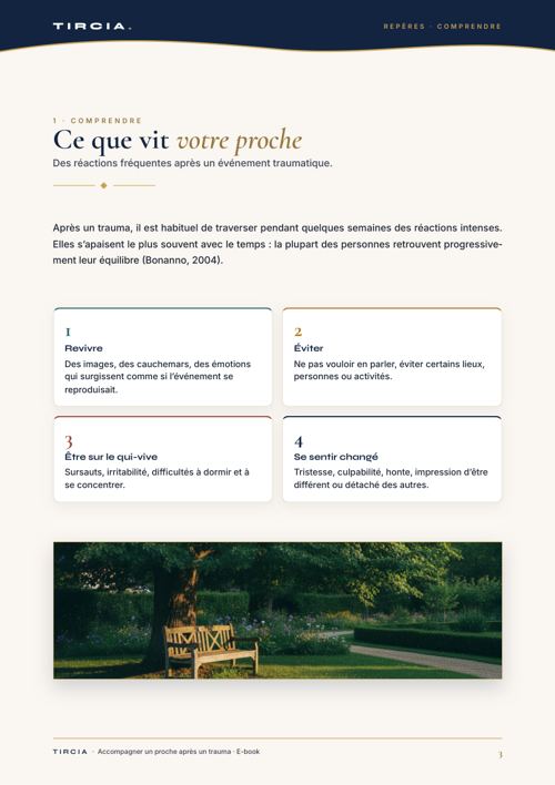Ce que vit votre proche : quatre réactions fréquentes