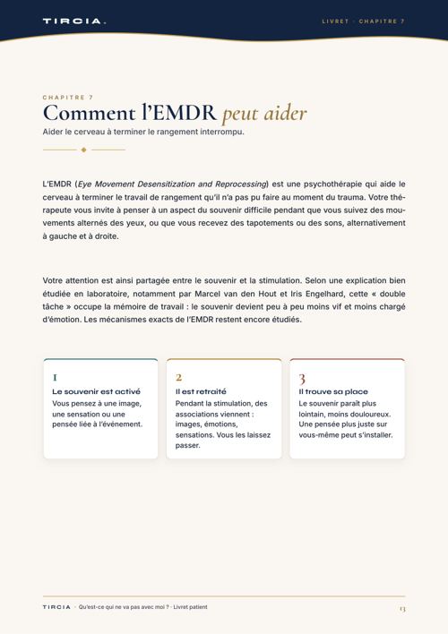 Comment l’EMDR aide le souvenir à trouver sa place