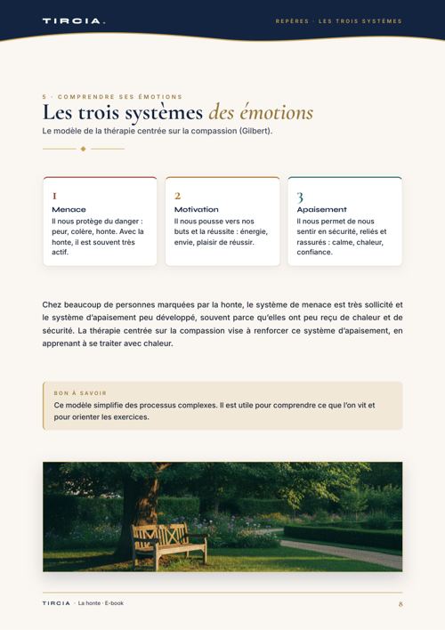 Les trois systèmes des émotions selon Paul Gilbert