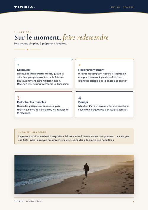 Quatre gestes simples pour faire redescendre la tension