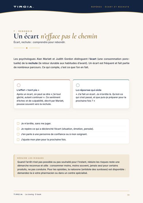 Après un écart : comprendre pour rebondir