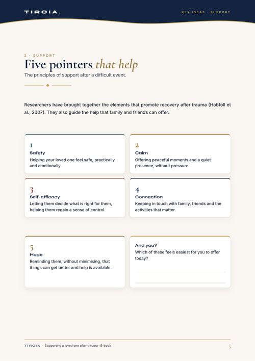 Five pointers that help recovery
