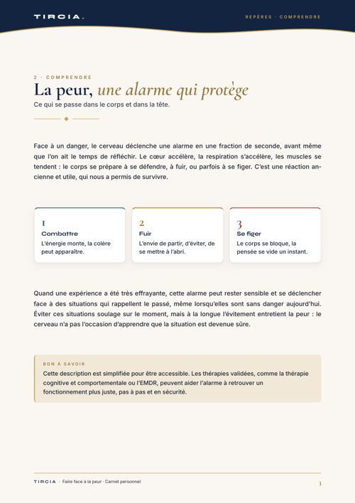 La peur, une alarme qui protège