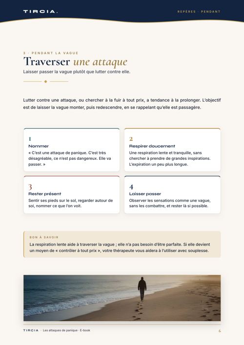 Traverser une attaque : laisser passer la vague