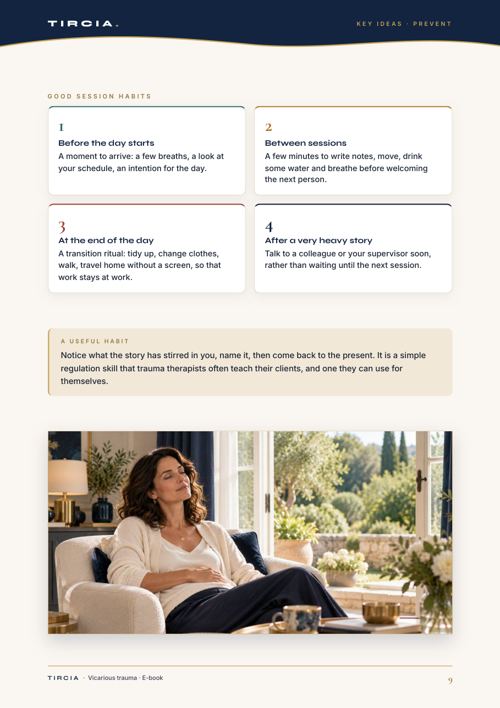 Good session habits, from morning to evening