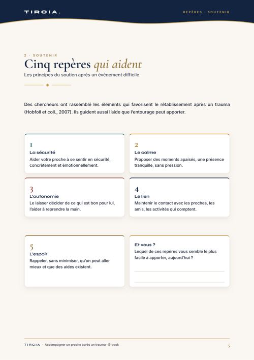 Cinq repères qui aident, selon la recherche