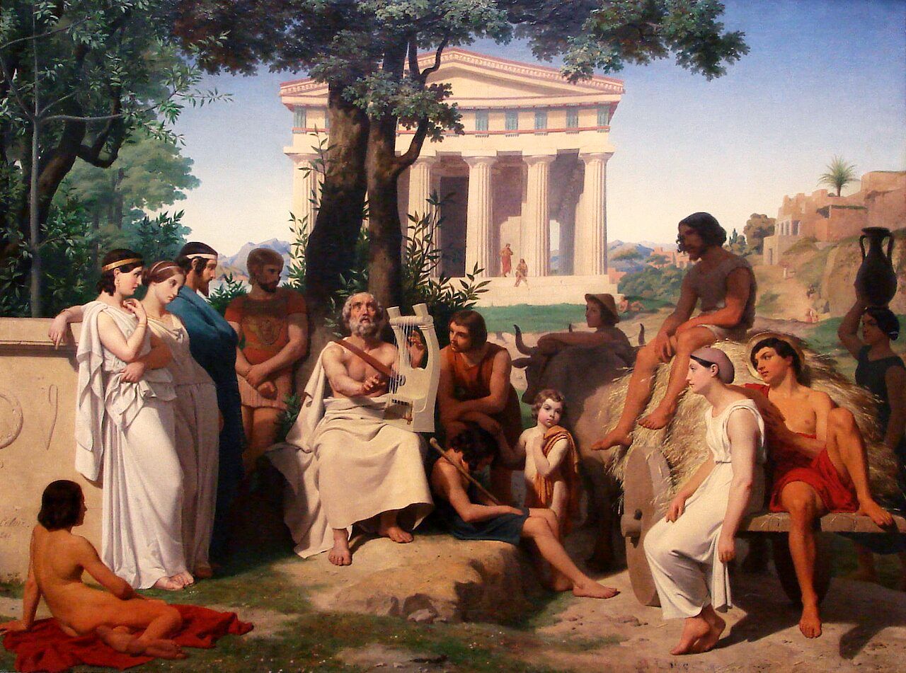 «Гомер». Жан-Батист Огюст Лелуар, 1841
