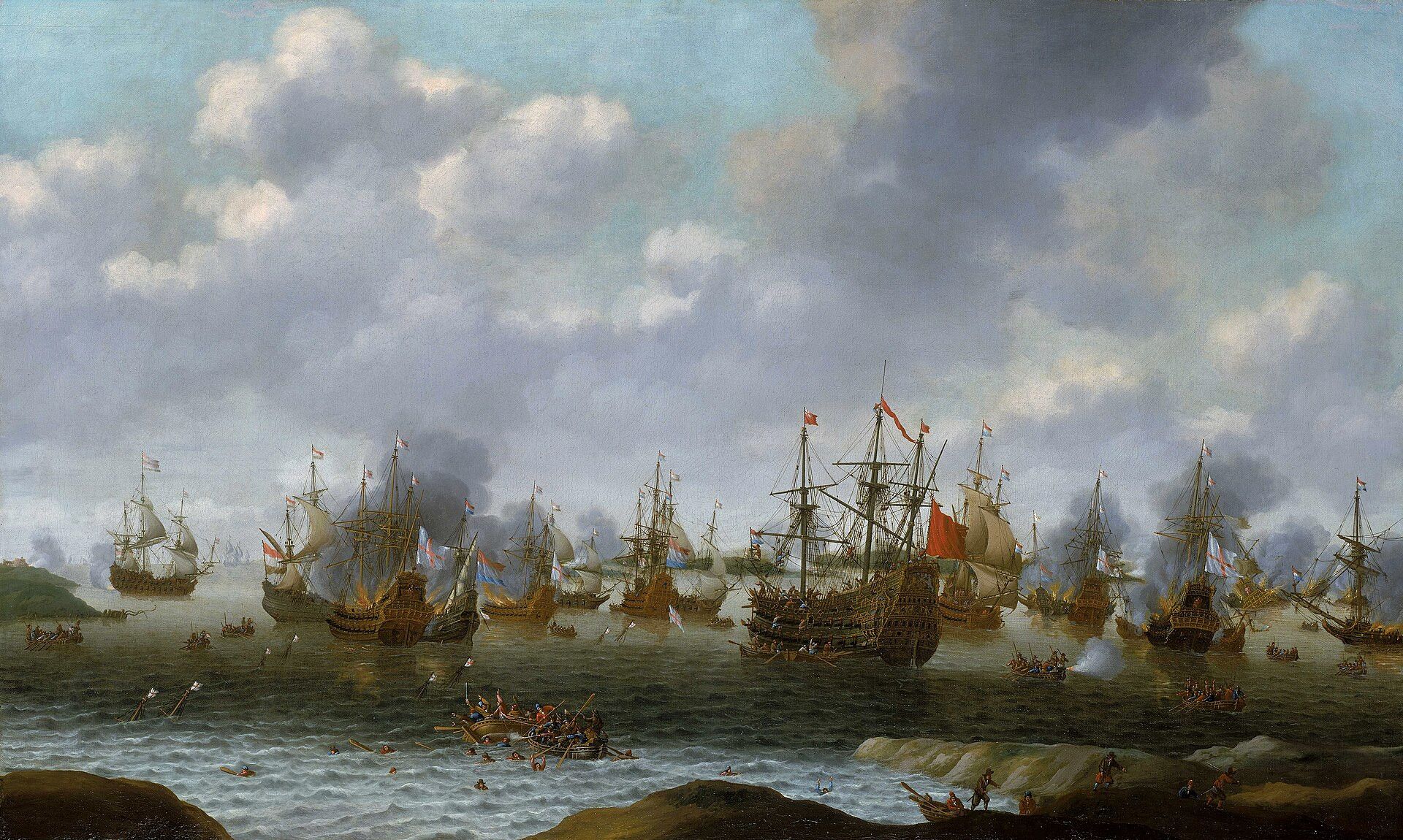 Рейд на Медуэй. Питер Корнелис ван Сост 1667
