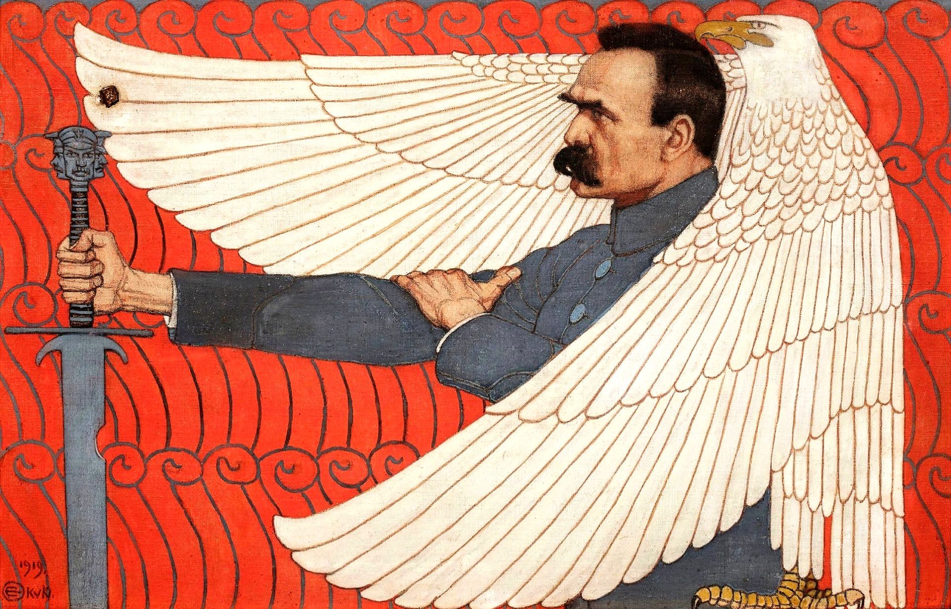 Портрет маршала Юзефа Пилсудского, Эдвард Окунь 1919 год