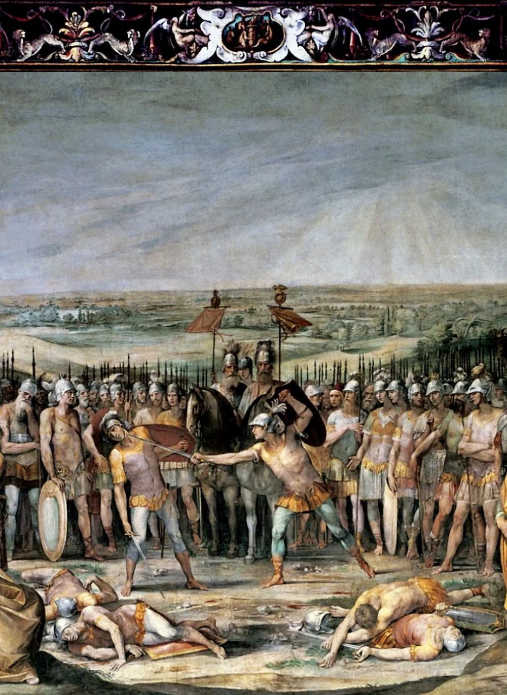 Бой Горациев и Куриациев. Джузеппе Чезари, 1612–1613