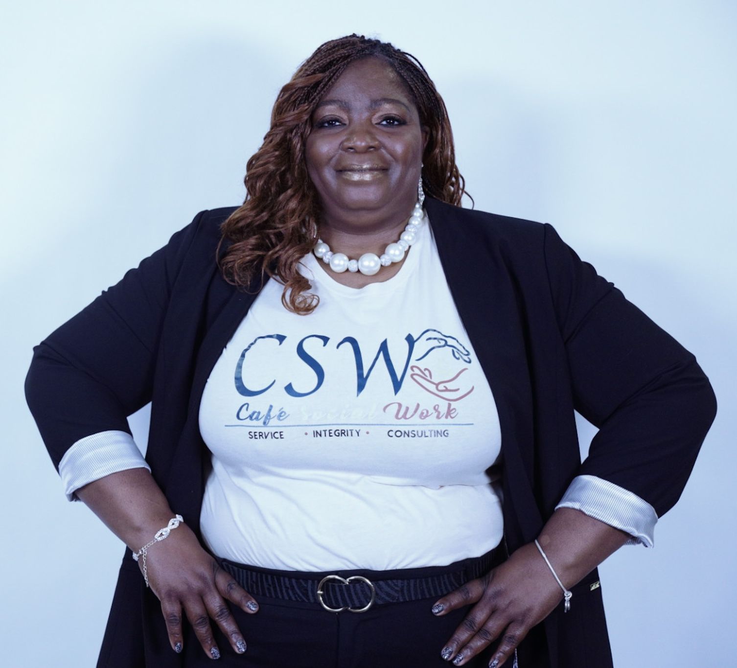 Anjanette Young—licensed clinical social worker and founder of Café Social Work in Chicago, survivor of a violent wrongful police raid, and now social justice activist working to transform policies that enable systemic racism—featured for her Doin’ The Work podcast episode.