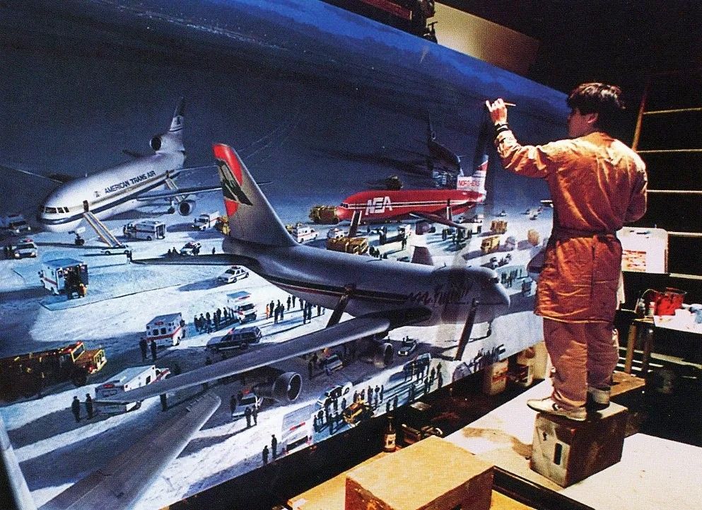 Die Hard 2 matte painting